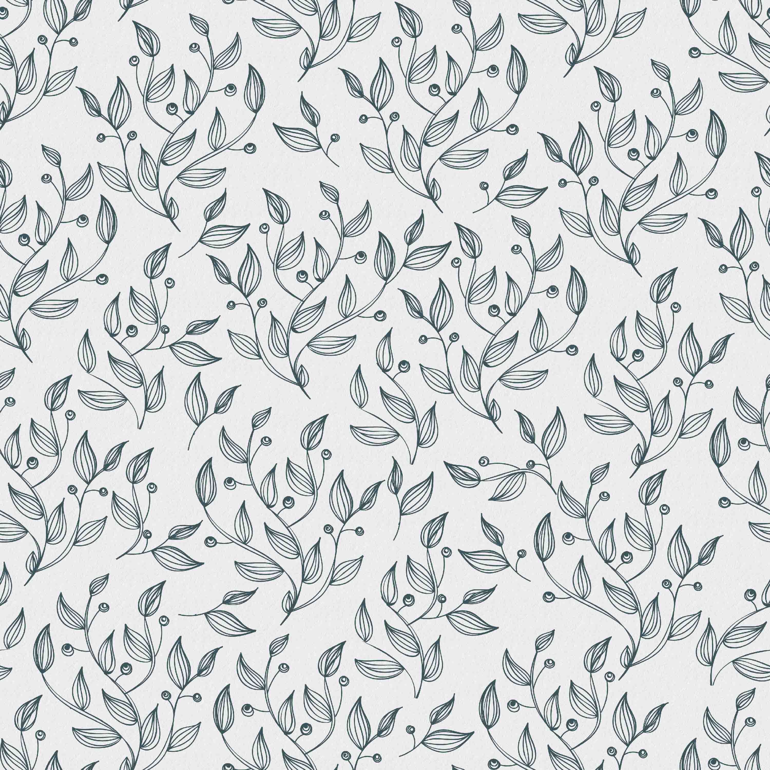 Minimalist Leaves | Phthalo Green